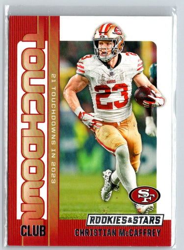 2024 Panini Rookies & Stars #TC-CMY Christian McCaffrey Touchdown Club M56