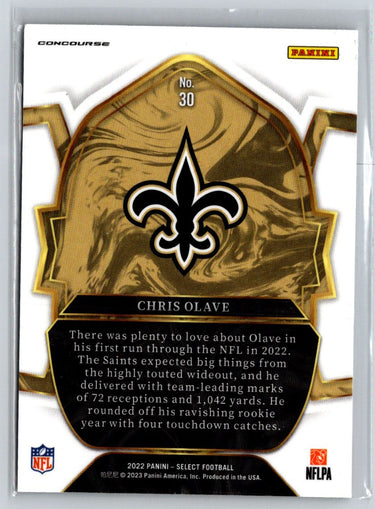 2022 Panini Select #30 Chris Olave M56