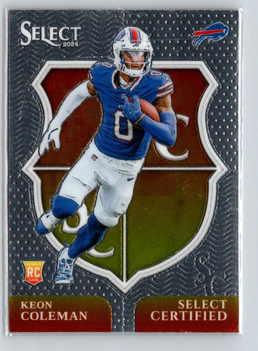 2024 Panini Select #13 Keon Coleman Select Certified Rookies M57