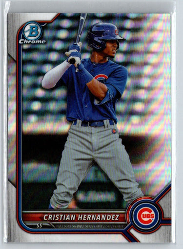 2022 Bowman Draft #BDC-111 Cristian Hernandez Chrome Refractor M58
