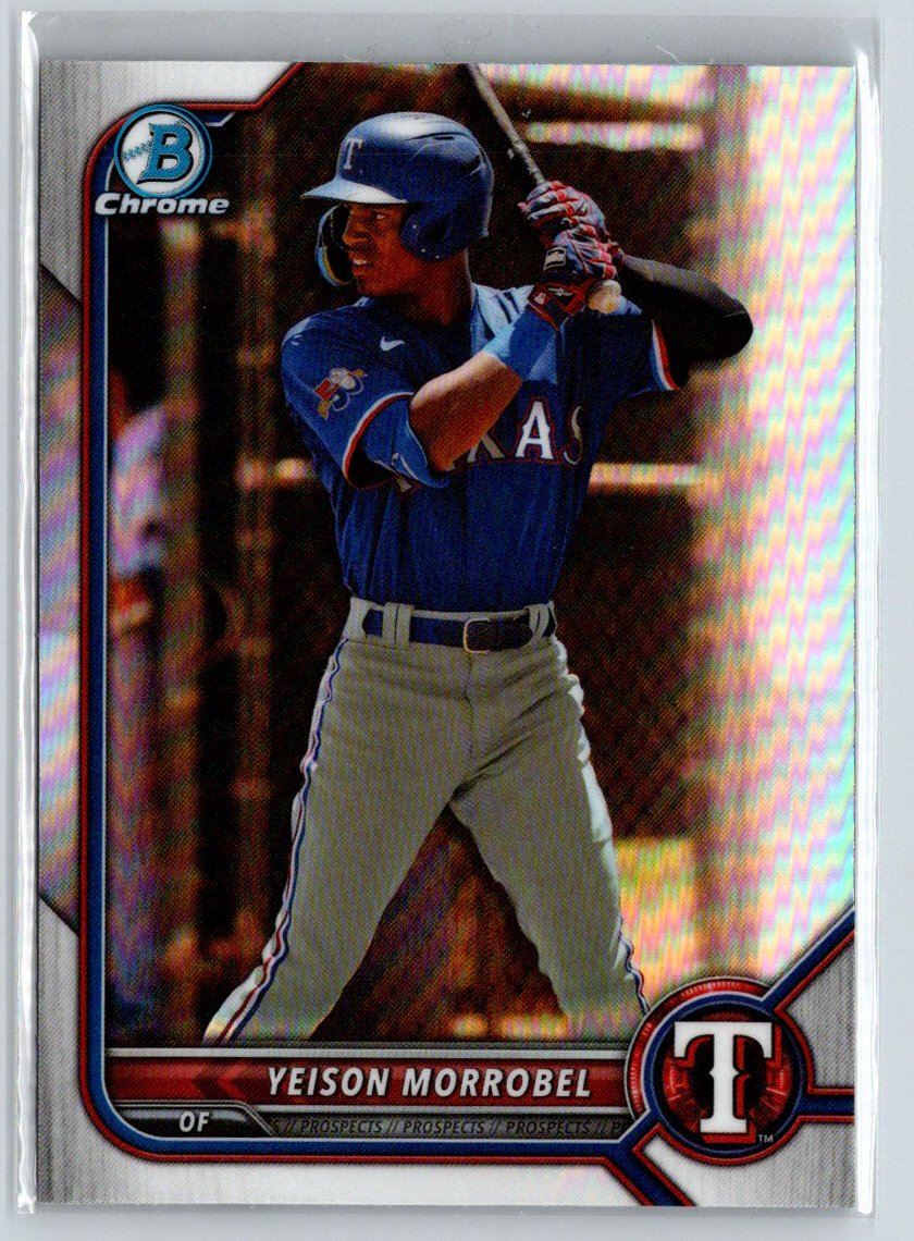 2022 Bowman Draft #BDC-58 Yeison Morrobel Chrome Refractor M58
