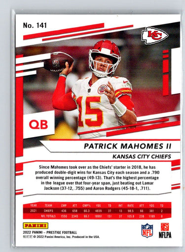 2022 Panini Prestige #141 Patrick Mahomes II M58