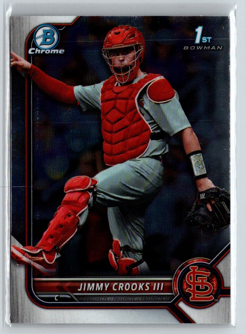 2022 Bowman Draft #BDC-178 Jimmy Crooks III Chrome M59