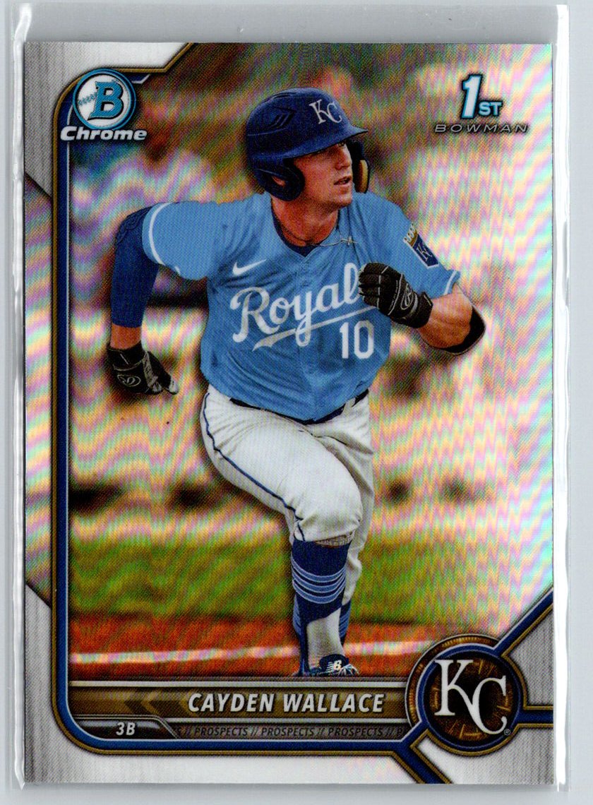 2022 Bowman Draft #BDC-12 Cayden Wallace Chrome Refractor M59
