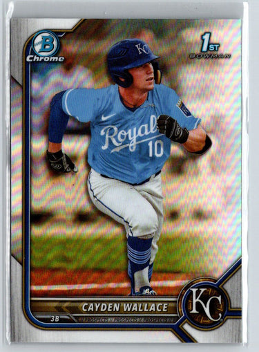 2022 Bowman Draft #BDC-12 Cayden Wallace Chrome Refractor M59