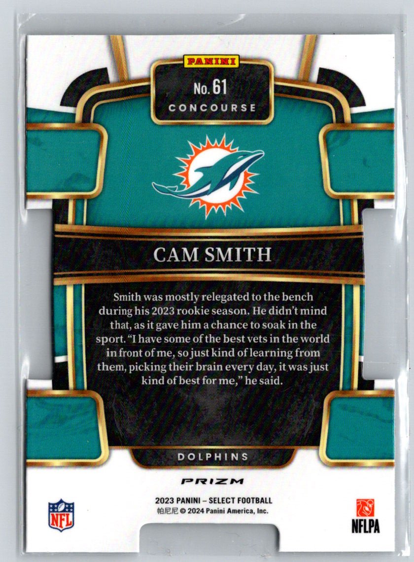 2023 Panini Select #61 Cam Smith Silver Prizms Die Cuts M59