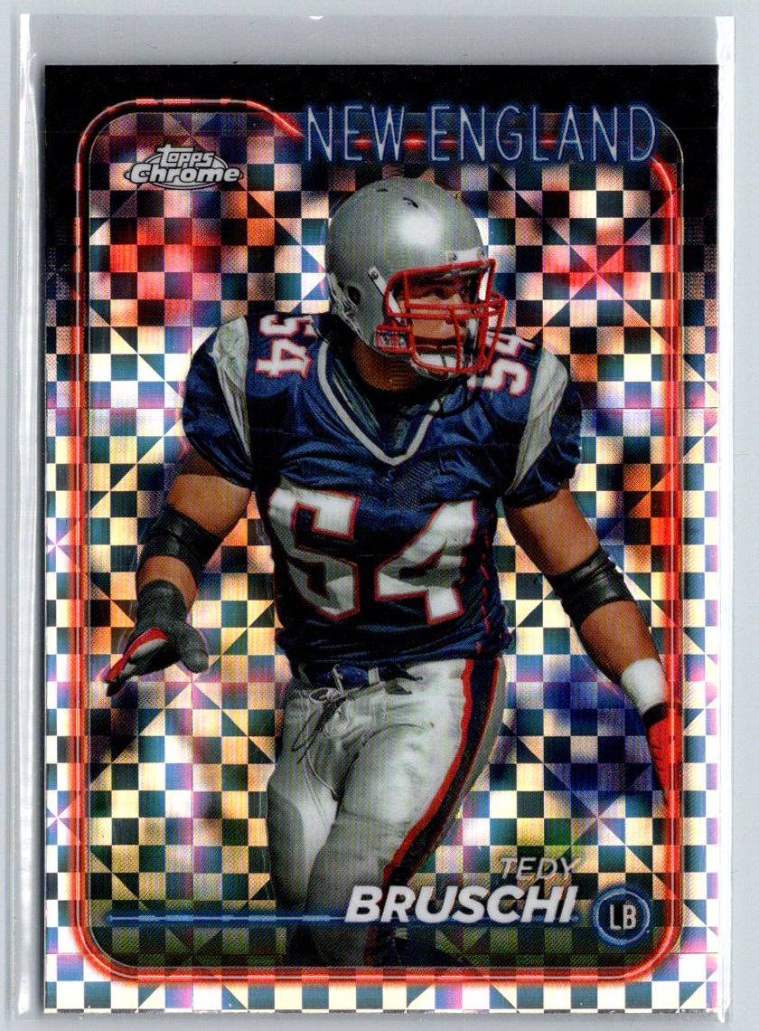 2024 Topps Chrome #124 Tedy Bruschi Prism Refractor M59