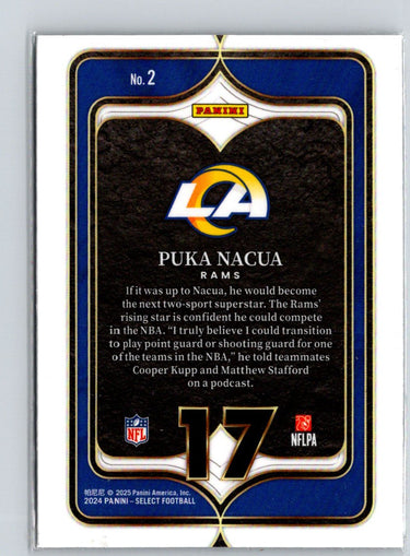 2024 Panini Select #2 Puka Nacua Select Numbers M60