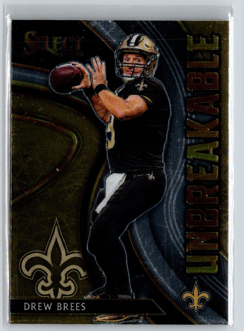 2020 Panini Select #U17 Drew Brees Unbreakable M60