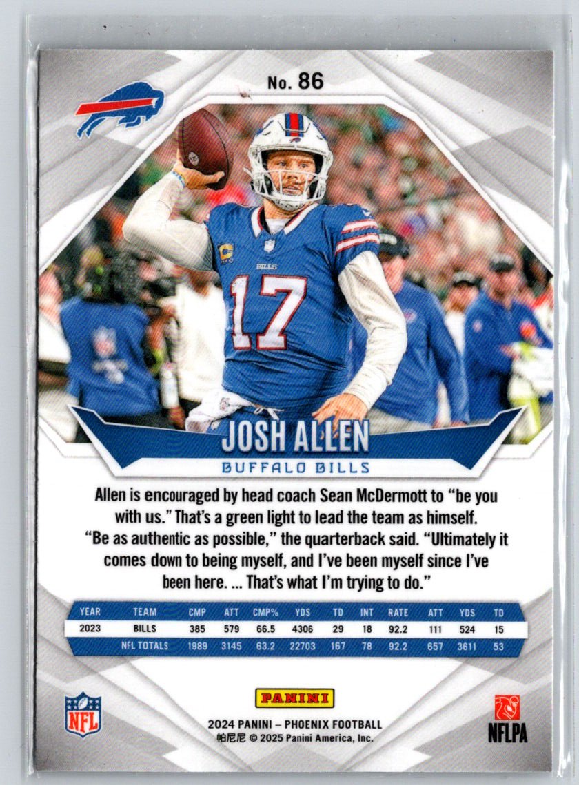 2024 Panini Phoenix #86 Josh Allen M60