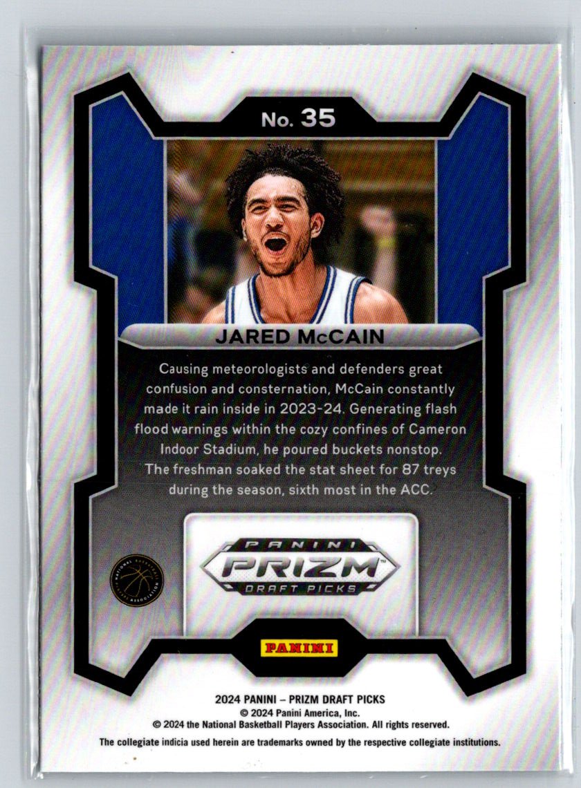 2024 Panini Prizm Draft Picks #35 Jared McCain M61