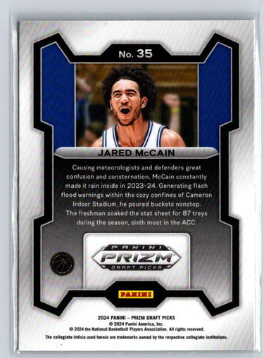 2024 Panini Prizm Draft Picks #35 Jared McCain M61