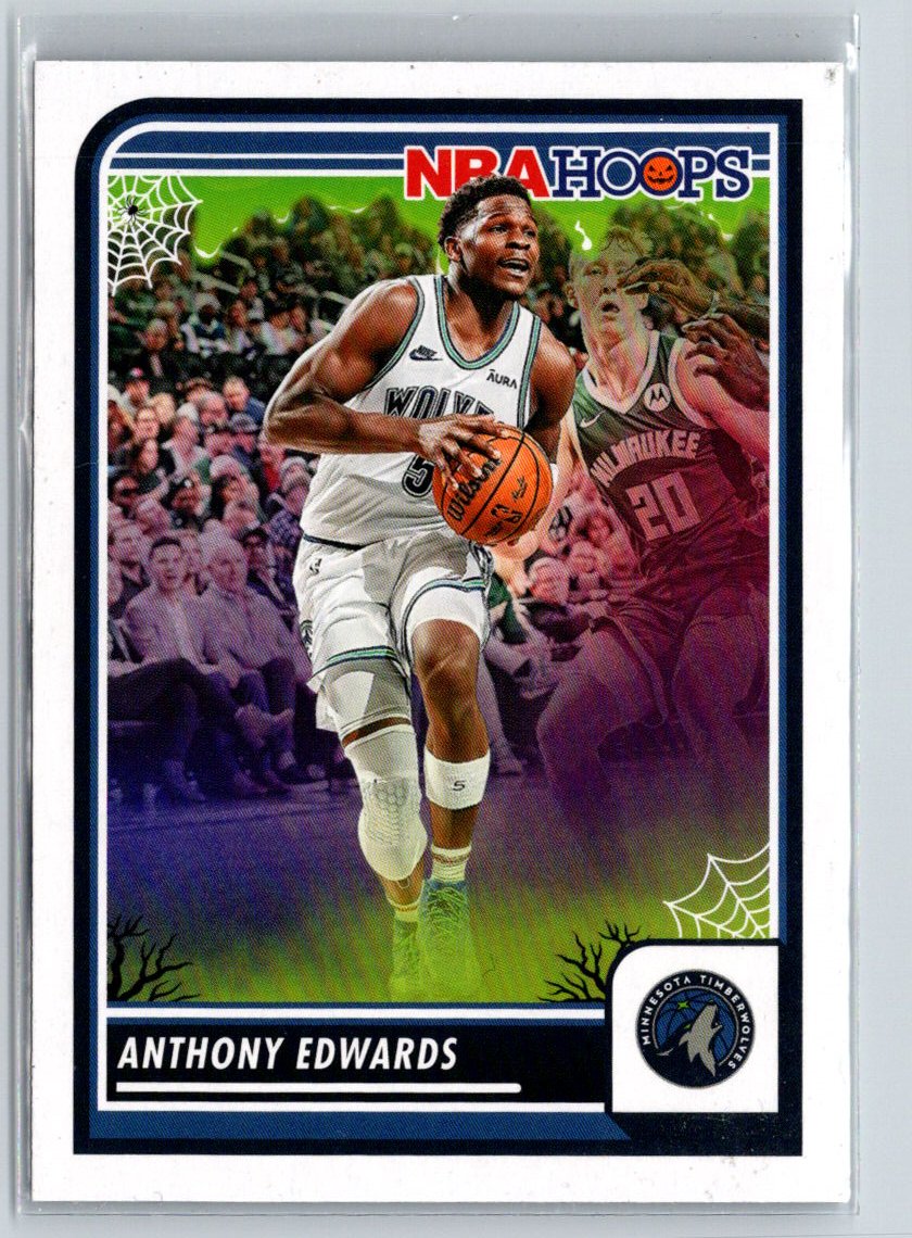 2023-24 Hoops Haunted Hoops #87 Anthony Edwards M61
