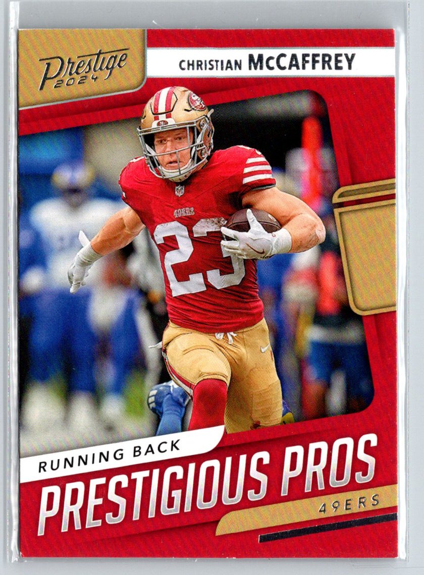 2024 Panini Prestige - Prestigious Pros #PP-CMY Christian McCaffrey M61