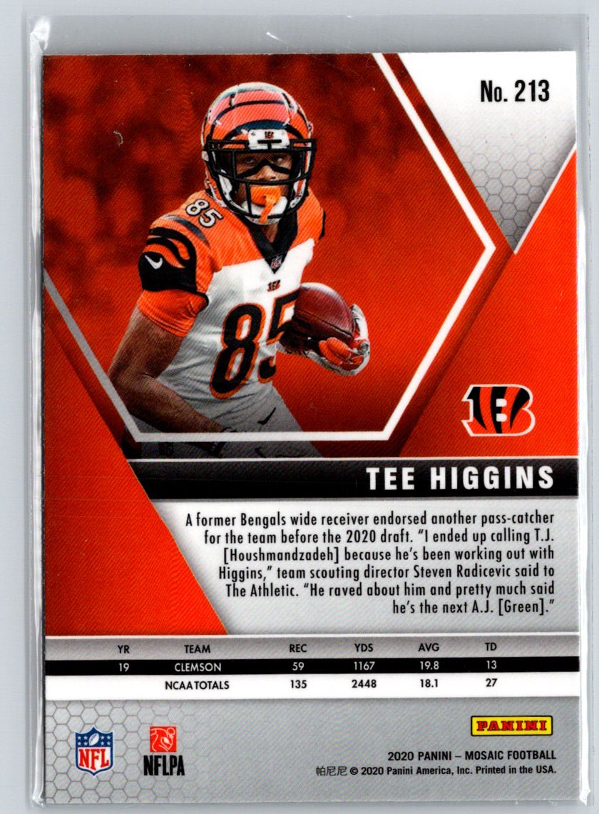 2020 Panini Mosaic #213 Tee Higgins M61