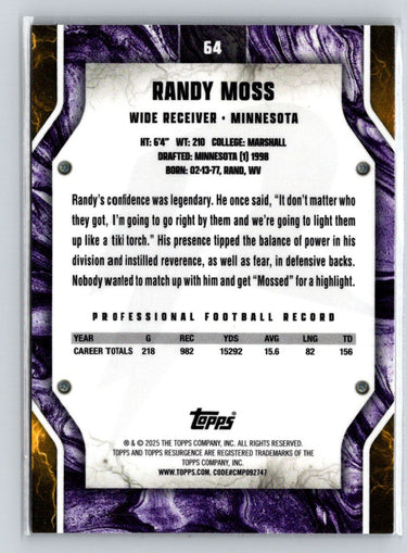2024 Topps Resurgence #64 Randy Moss M62