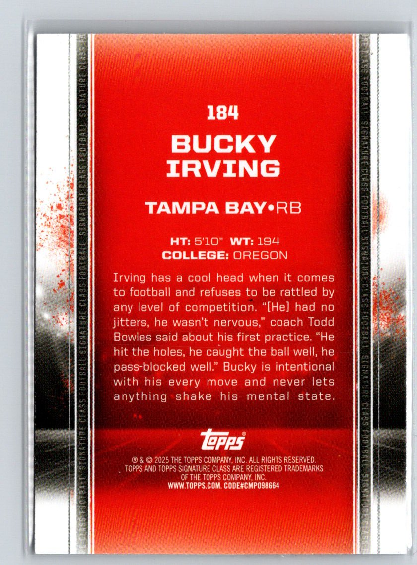 2024 Topps Signature Class - Bronze #184 Bucky Irving M62