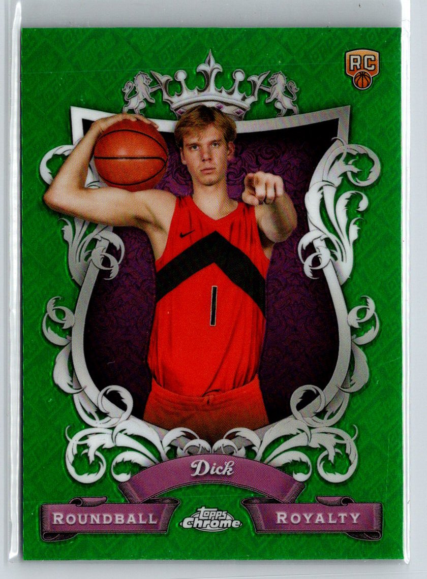2023-24 Topps Chrome #RR-17 Gradey Dick Roundball Royalty Refractor Green M62