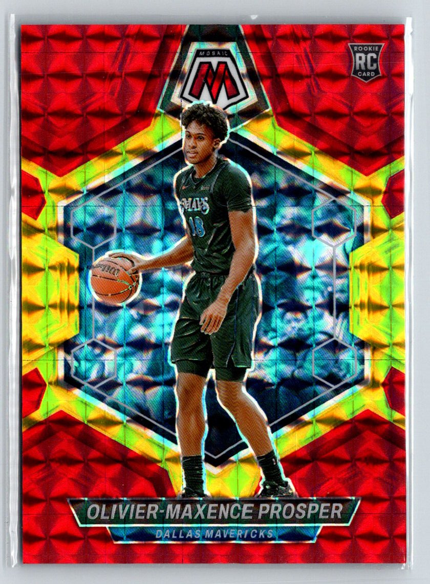 2023-24 Mosaic #212 Olivier-Maxence Prosper Choice Fusion Red Yellow #/75 M62