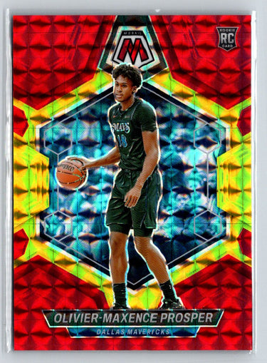 2023-24 Mosaic #212 Olivier-Maxence Prosper Choice Fusion Red Yellow #/75 M62