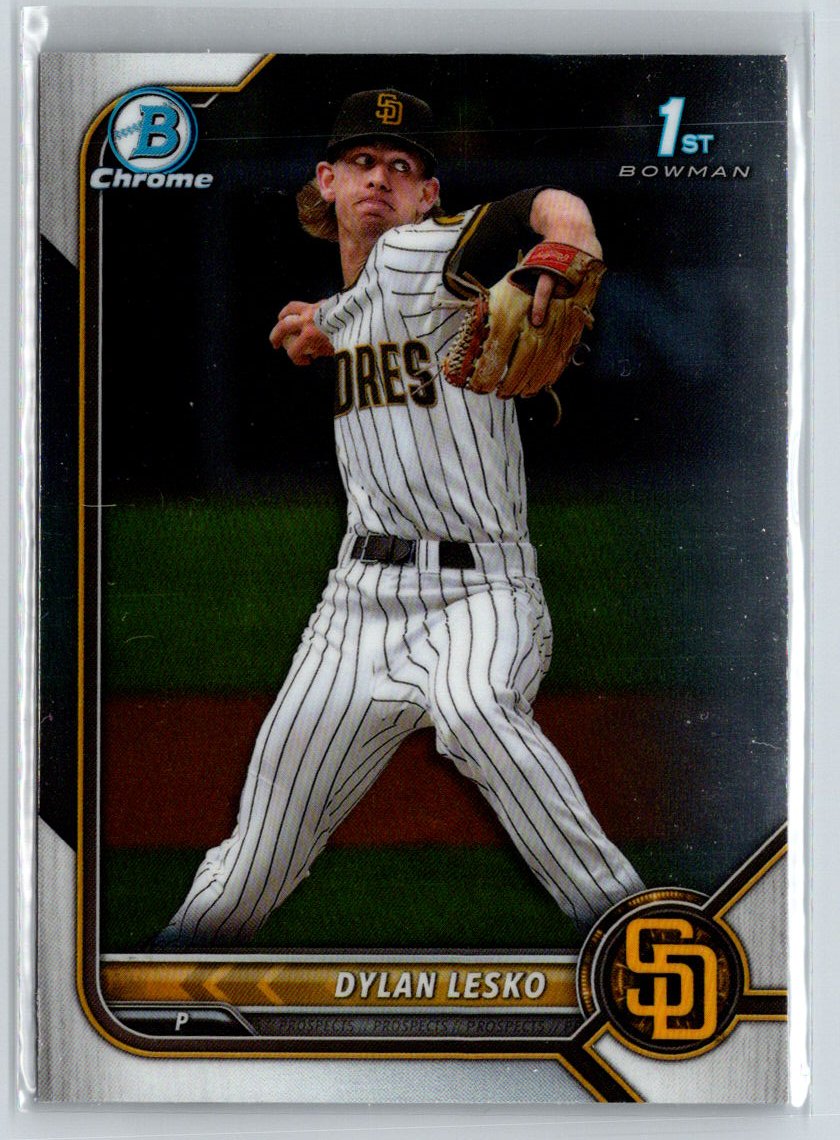 2022 Bowman Draft #BDC-27 Dylan Lesko Chrome M63