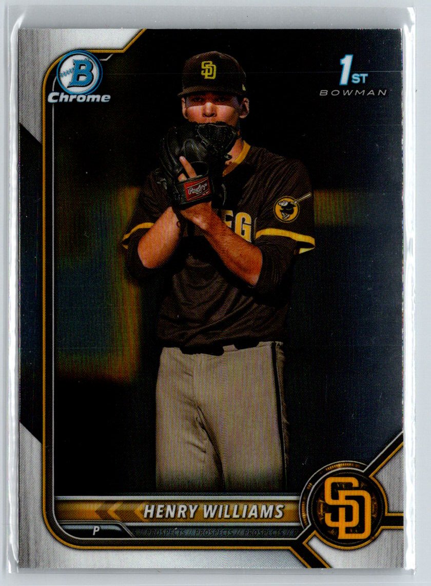 2022 Bowman Draft #BDC-119 Henry Williams Chrome M63