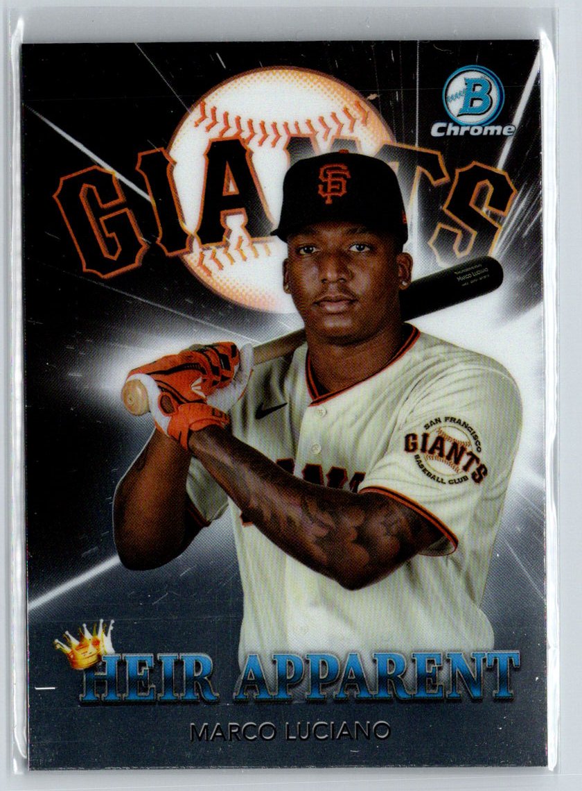 2022 Bowman Draft #HA-16 Marco Luciano Heir Apparent M63