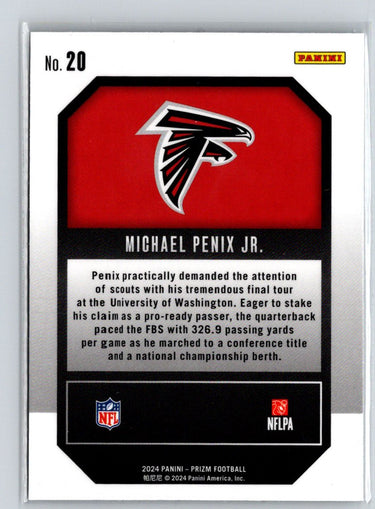 2024 Panini Prizm - Emergent #20 Michael Penix Jr. M63