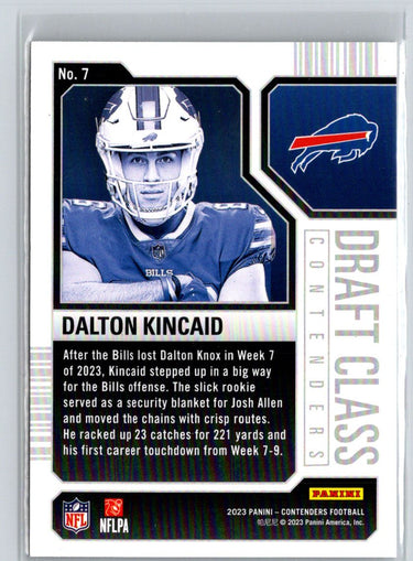 2023 Panini Contenders #7 Dalton Kincaid Draft Class Contenders M64