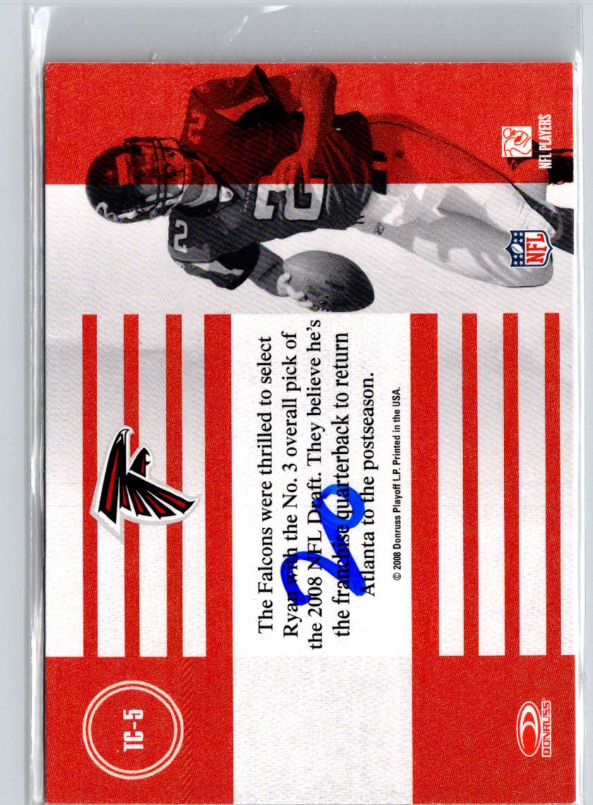 2008 Donruss Classics #TC-5 Matt Ryan Team Colors M64
