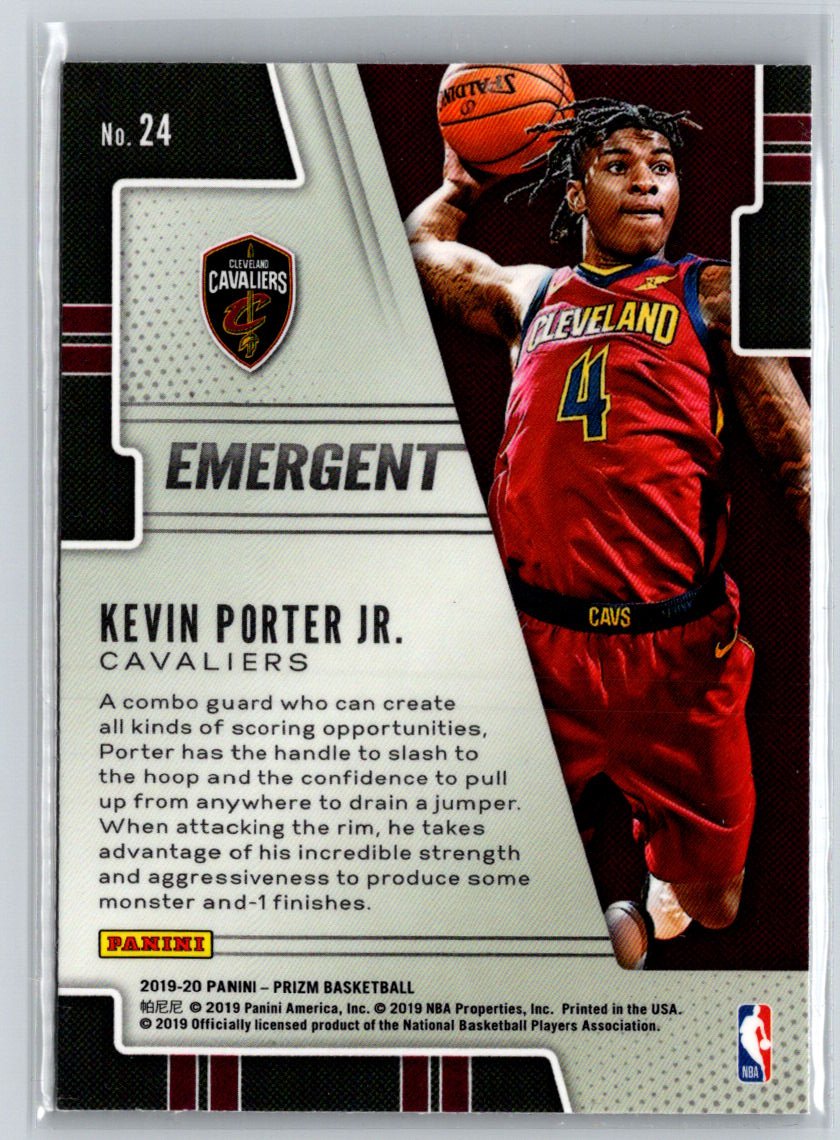 2019-20 Panini Prizm #24 Kevin Porter Jr. Emergent M64