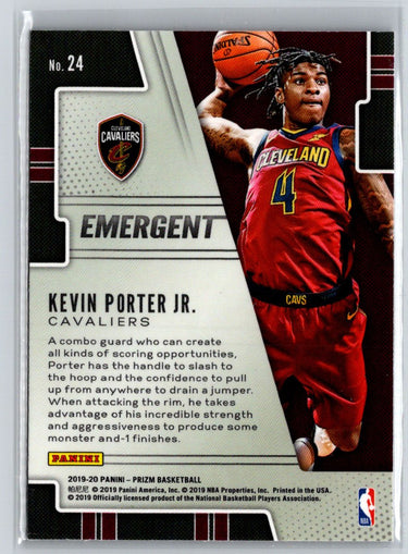 2019-20 Panini Prizm #24 Kevin Porter Jr. Emergent M64