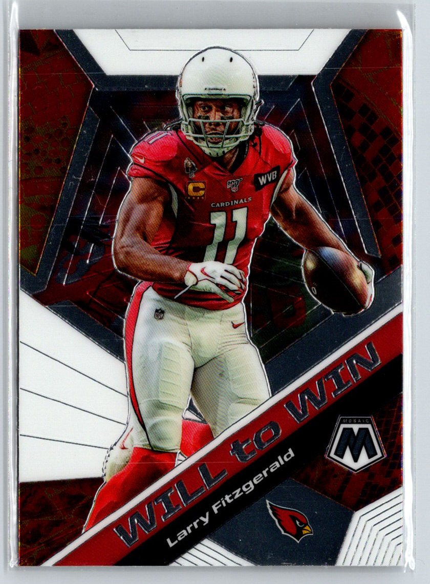 2020 Panini Mosaic #WW7 Larry Fitzgerald Will to Win M65