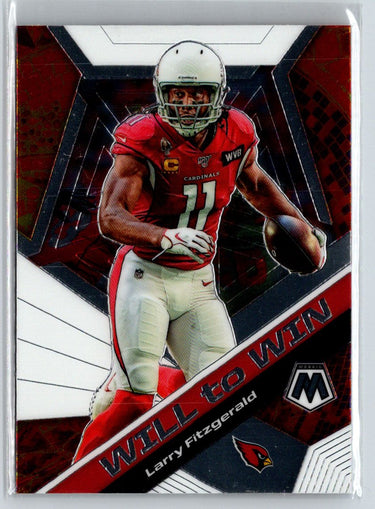 2020 Panini Mosaic #WW7 Larry Fitzgerald Will to Win M65