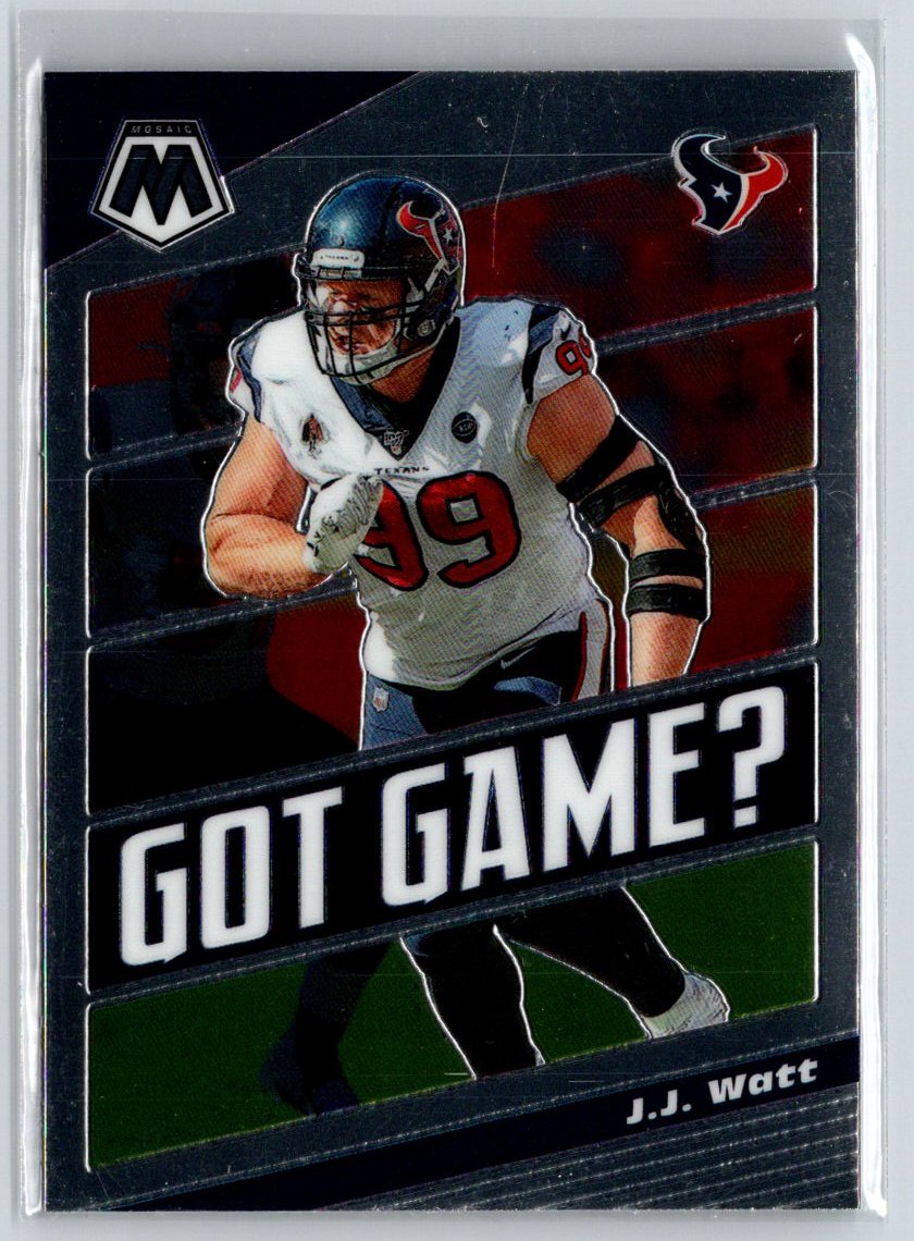 2020 Panini Mosaic #GG18 J.J. Watt Got Game? M65