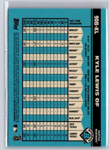 2020 Bowman #90B-KL Kyle Lewis 1990 Bowman M66