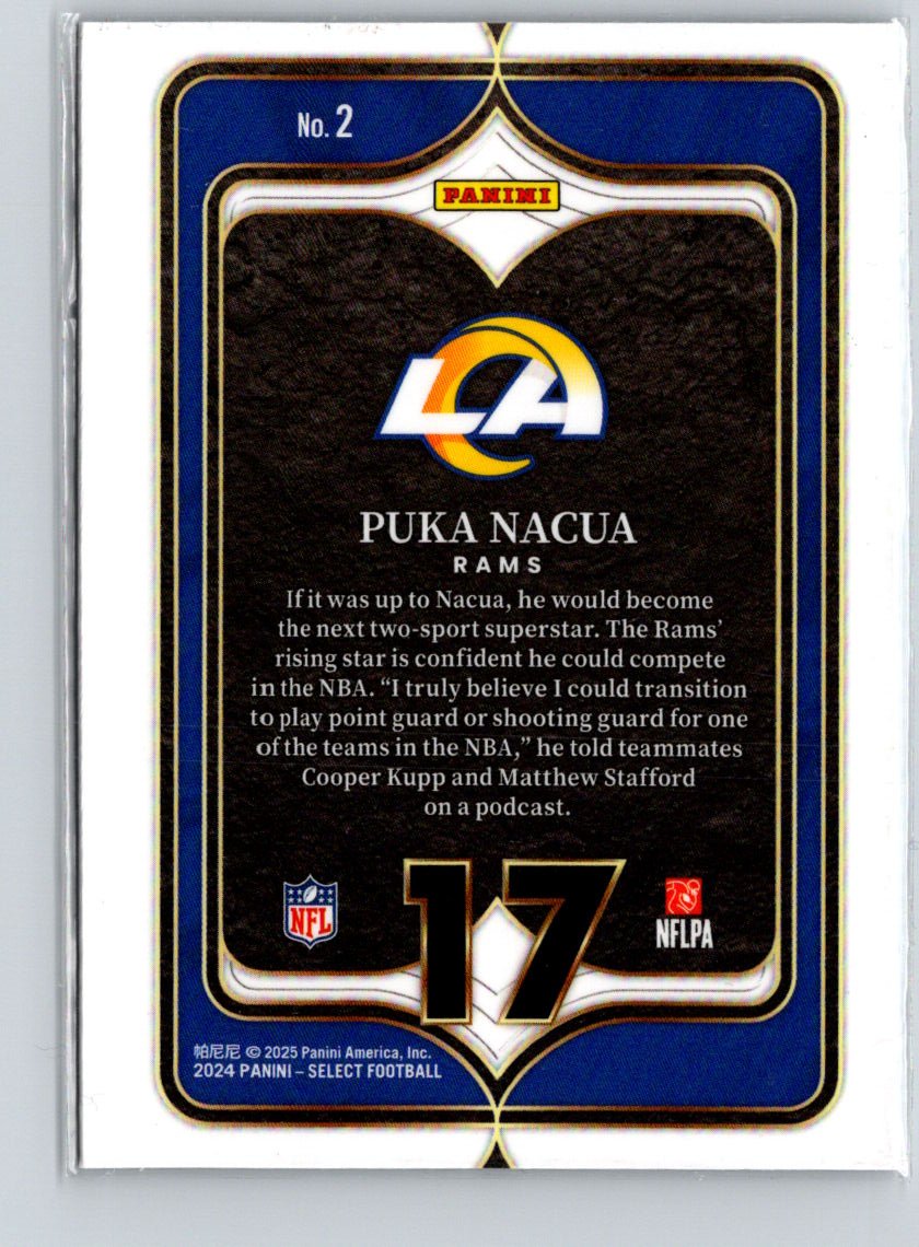 2024 Panini Select #2 Puka Nacua Select Numbers M67