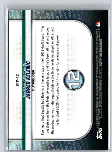 2020 Bowman #BTP-12 Jarred Kelenic Chrome Bowman Scouts Top 100 M67