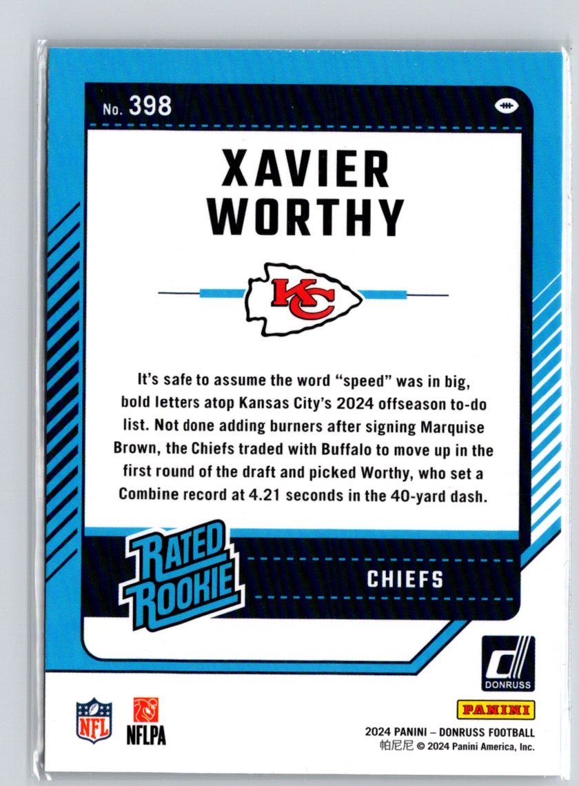2024 Donruss #398 Xavier Worthy M67