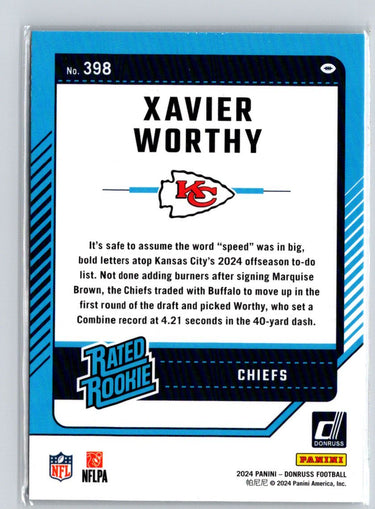 2024 Donruss #398 Xavier Worthy M67