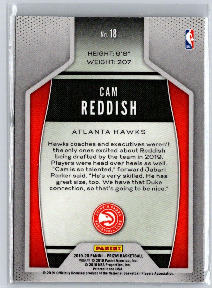 2019-20 Panini Prizm #18 Cam Reddish Instant Impact M68