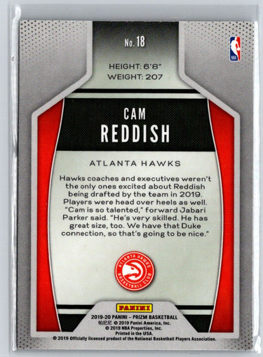 2019-20 Panini Prizm #18 Cam Reddish Instant Impact M68