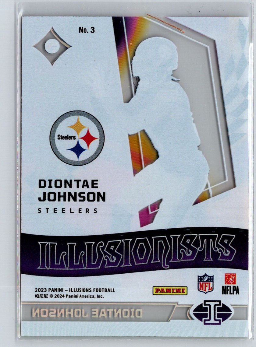 2023 Panini Illusions #3 Diontae Johnson Illusionists Emerald M69
