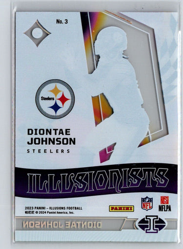 2023 Panini Illusions #3 Diontae Johnson Illusionists Emerald M69