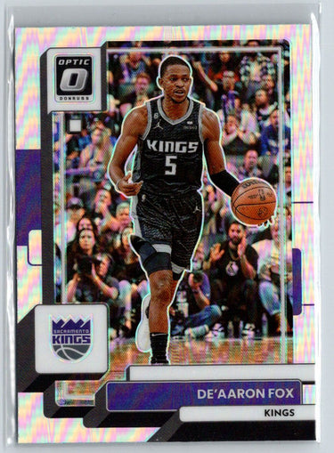 2022-23 Donruss Optic #130 De'Aaron Fox Holo M69