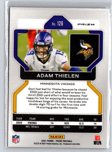2021 Panini Prizm #126 Adam Thielen Pink M69