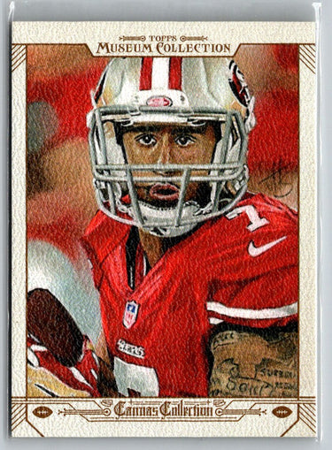 2014 Topps Museum Collection #CC-CK Colin Kaepernick Canvas Collection M70