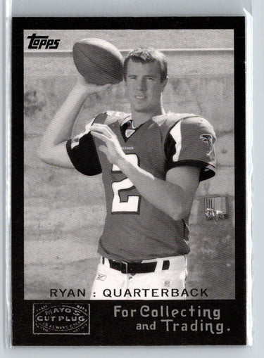 2008 Topps #1 Matt Ryan Mayo's Cut Plug Retro Rookies Black & White M70