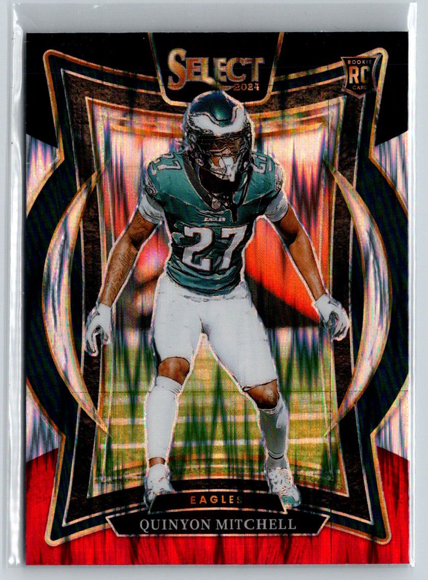 2024 Panini Select #55 Quinyon Mitchell Black & Red Prizm Shock N01