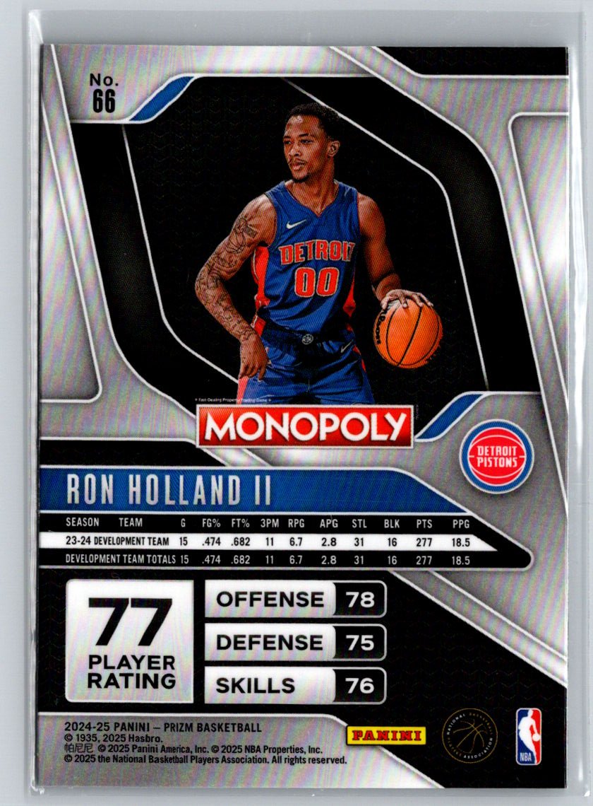 2024-25 Panini Prizm Monopoly #66 Ron Holland II N01
